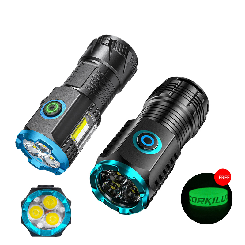 Edc Day Carry - USB Recarregável de Bolso Mini Lanternas