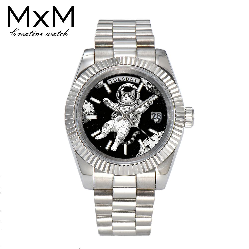Watch Winder Compact - Relógio masculino criativo 40mm/36mm miyota 8285