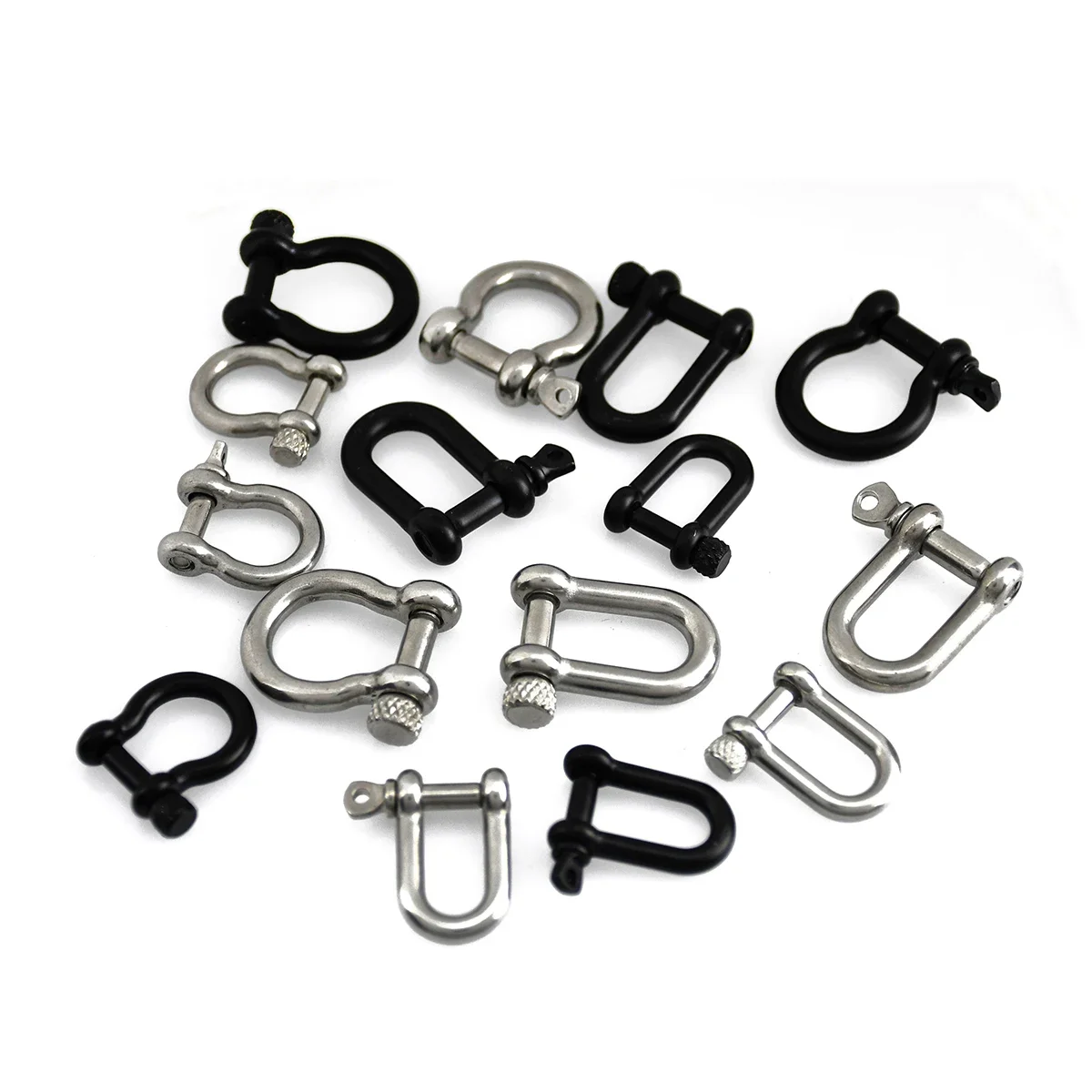 Aço inoxidável arco forma mani - Carabiner Keychain avaliação e preço