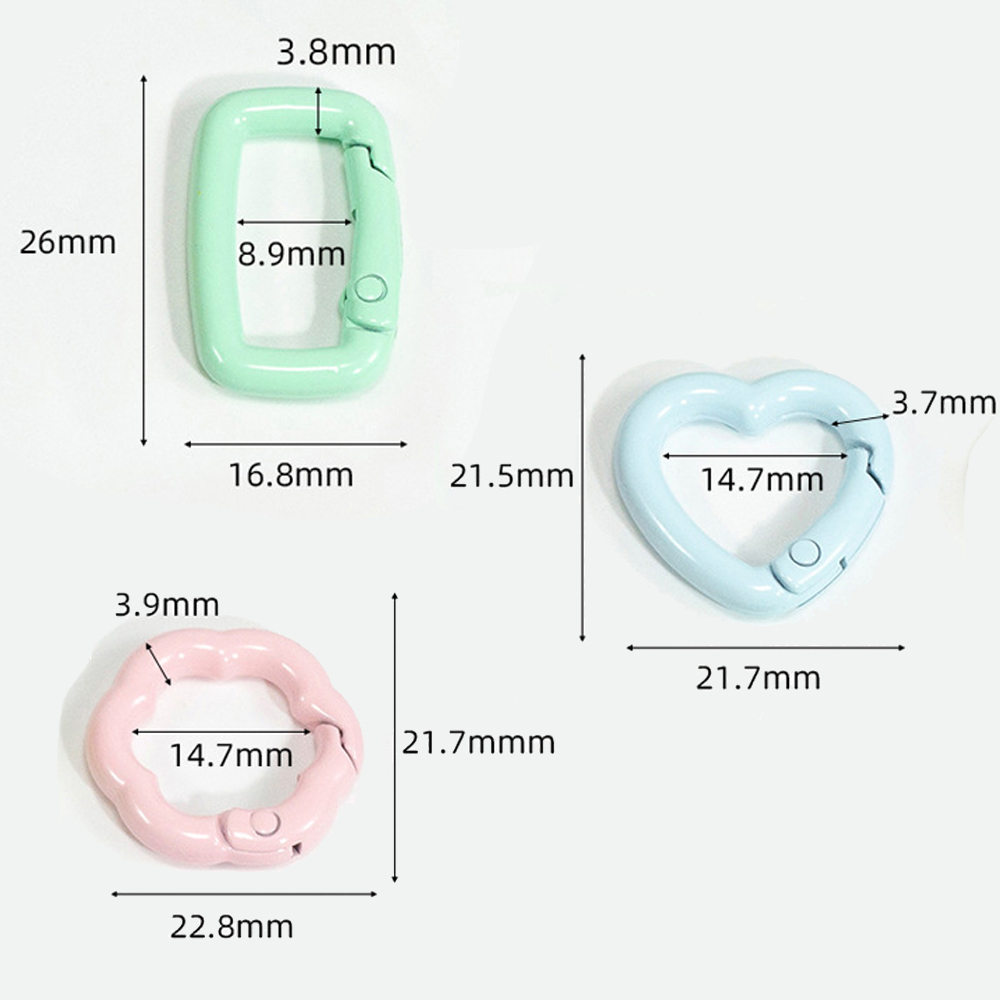 5 pçs bonito coração gato chav - Carabiner Keychain avaliação e preço